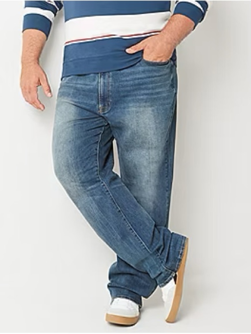 Men's Blue Relaxed Fit Jeans